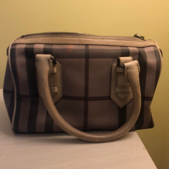 Used authentic  Burberry boston bag smoked check - Picture 2 of 4